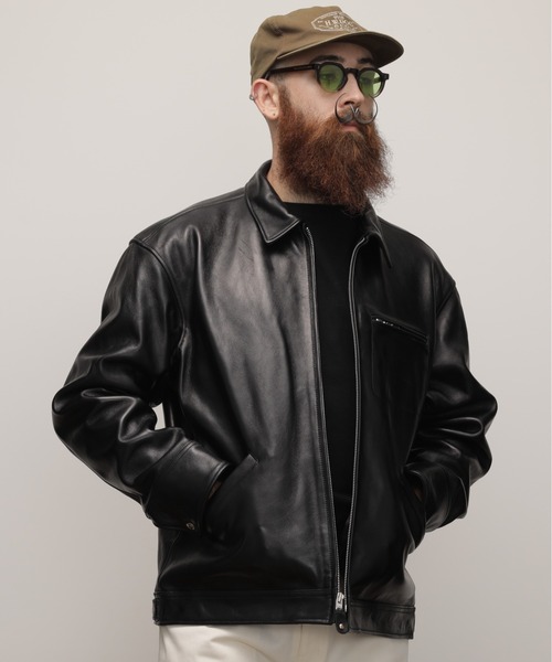 Schott/ショット/LEATHER TRACKER JACKET/レザートラッカー ジャケット