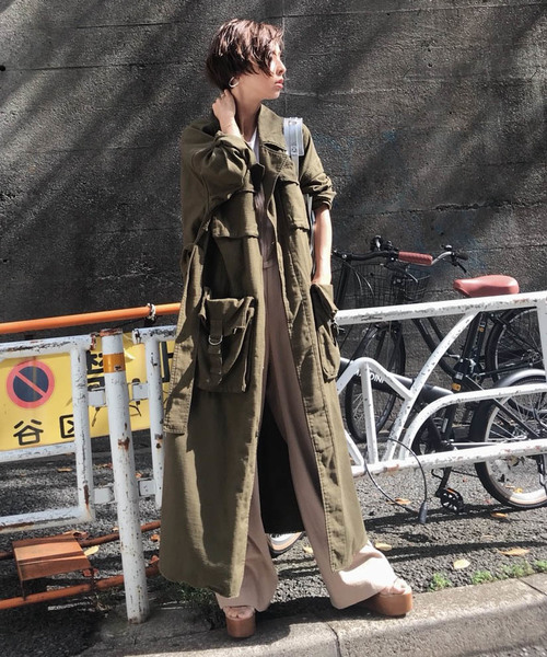 Ameri（アメリ）の「ARMY POCKET LONG COAT（ミリタリージャケット