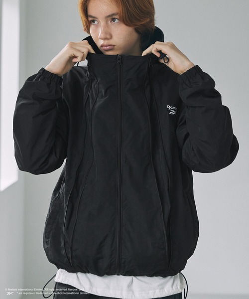 Reebok別注】ワッシャーナイロンフロント3ジップマウンテンパーカー