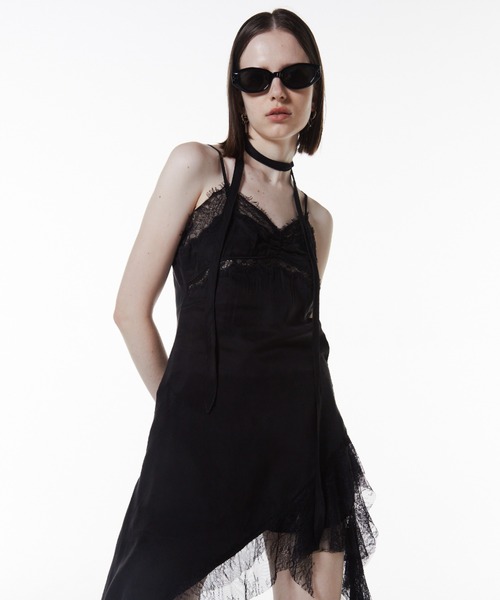 ASYMMETRY LACE DRESS/アシンメトリーレースドレス（ワンピース