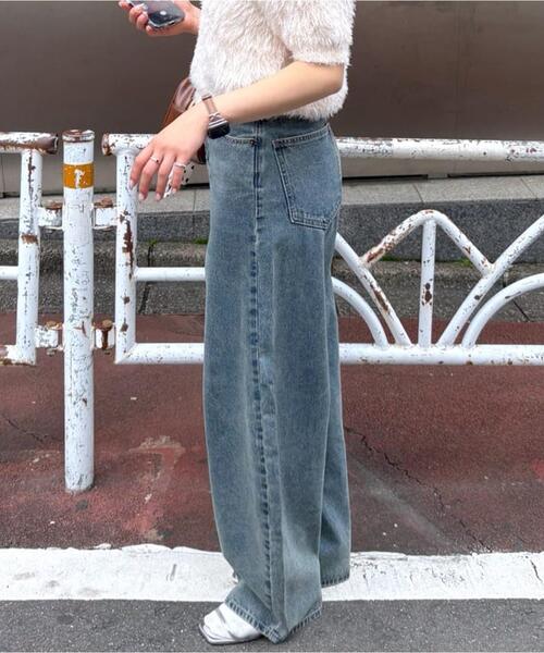 ◇【3サイズ展開XS-M】デニムエッグパンツ【低身長サイズ有】（デニム