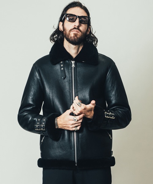 CRIMIE（クライミー）の「MOUTON LEATEHR B-3 JACKET / ムートン