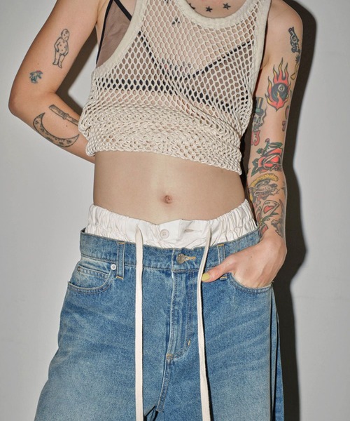 TODAYFUL/トゥデイフル】レイヤードウエストデニム/Layered Waist