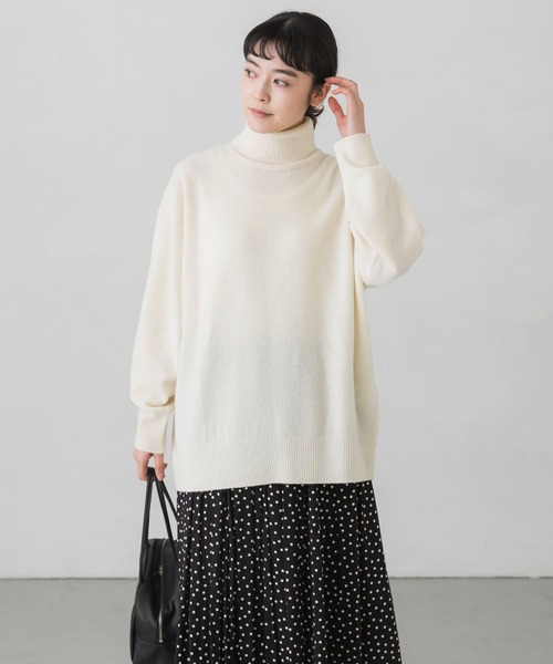 かぐれ（カグレ）の「ウールカシミヤタートルネック（ニット/セーター