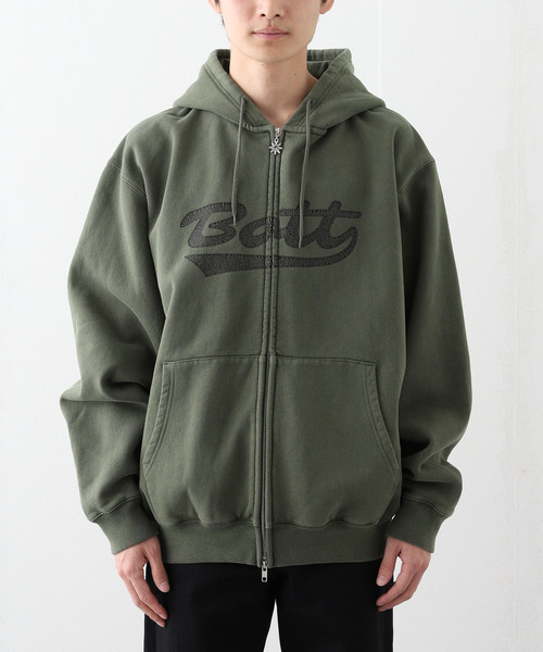 BoTT / ボット】Washed Script Logo Zip Hoodie（パーカー）｜BOTT