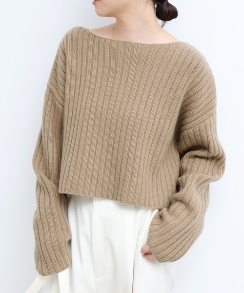 Deuxieme Classe（ドゥーズィエムクラス）の「Cropped Wide リブ プル