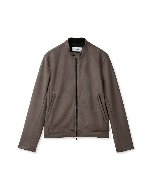AOURE（アウール）の「ポンチスェード シングルライダースジャケット