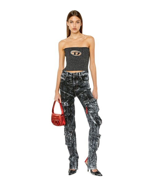 DIESEL（ディーゼル）の「レディース トップス ベアトップ リブニット