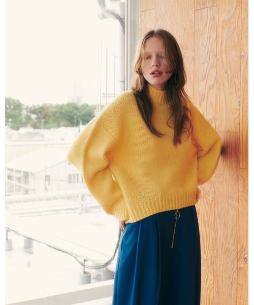 LE CIEL BLEU（ルシェルブルー）の「Color Low Gauge Knit Tops
