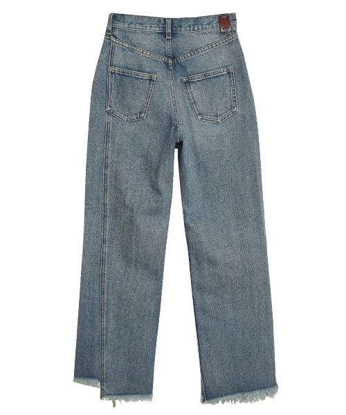 Ameri（アメリ）の「ZIPPER STRAIGHT DENIM（デニムパンツ）」 - WEAR