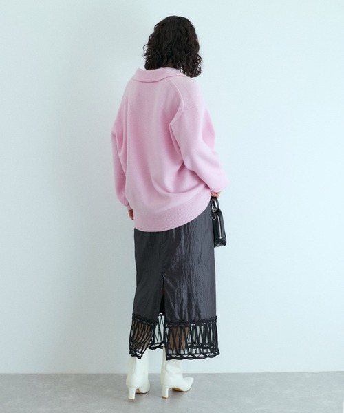ADAM ET ROPE'（アダムエロペ）の「ポロシャツニットプルオーバー
