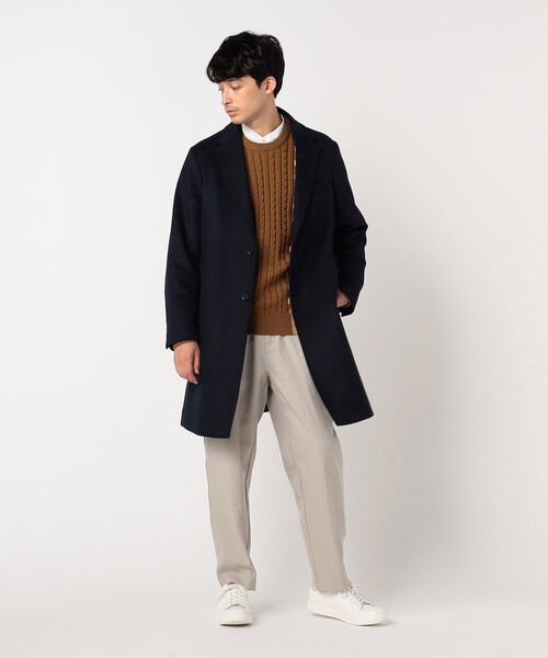 COMME CA ISM（コムサイズム）の「アンゴラ混 チェスターコート