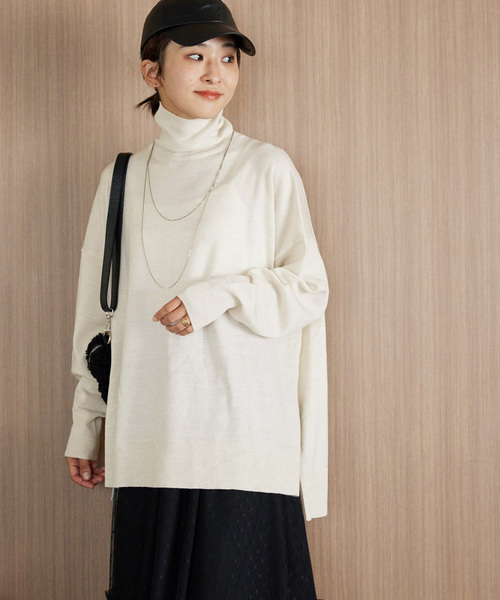 BiellaYarnワイドタートルネック JOURNAL STANDARD relume｜《追加3