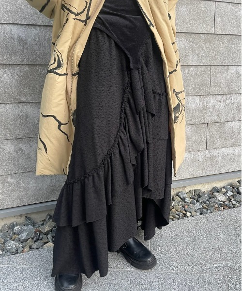 Ameri（アメリ）の「UND OVER SLIT RUFFLE SKIRT（スカート）」 - WEAR