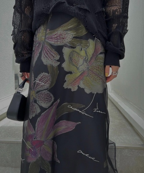 Ameri（アメリ）の「KEITAMARUYAMA × AMERI SHEER LAYERED SKIRT