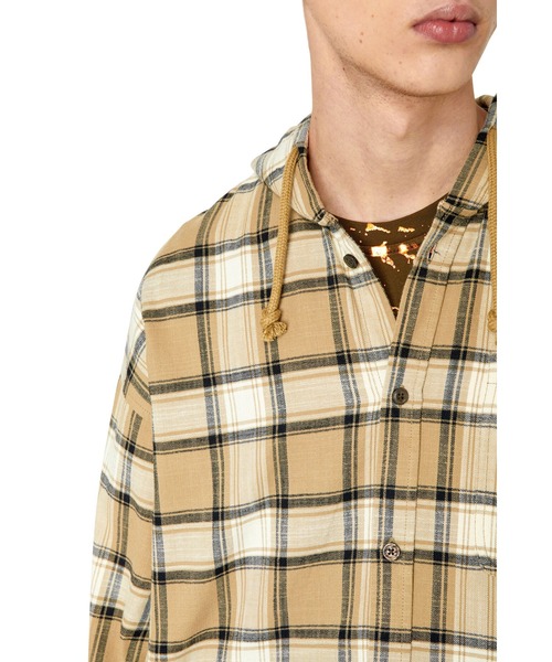 DIESEL（ディーゼル）の「メンズ シャツ チェック パーカー（シャツ