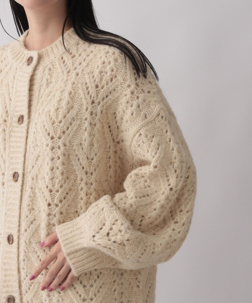 LOWRYS FARM（ローリーズファーム）の「ラメスカシニットカーディガン