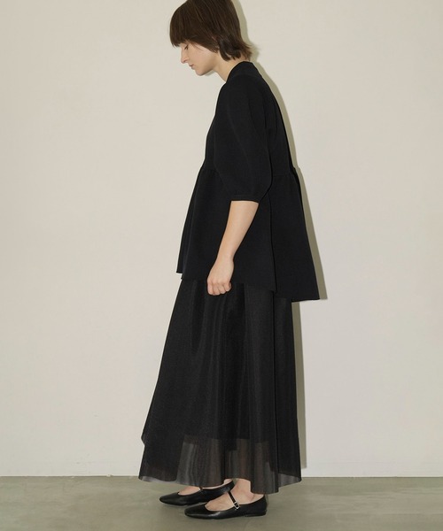 セール】SHEER RUSSELL VOLUME FLARE SKIRT（スカート）｜CLANE