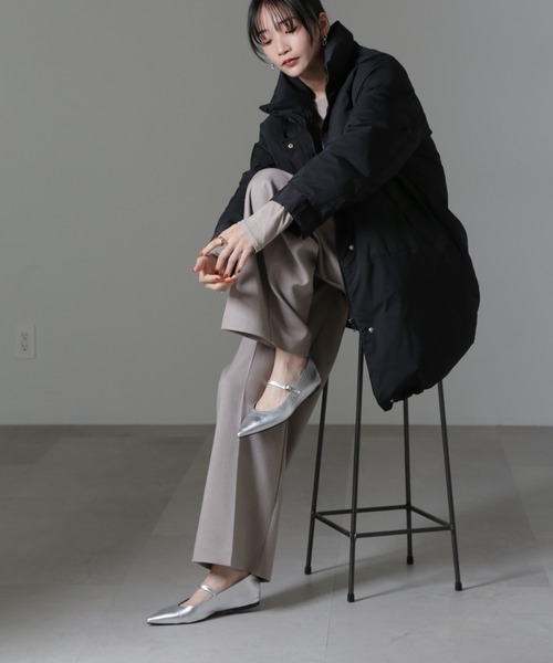 ナノユニバース 大草直子×ODORANTES 西川ダウンウールコート 36 【公式