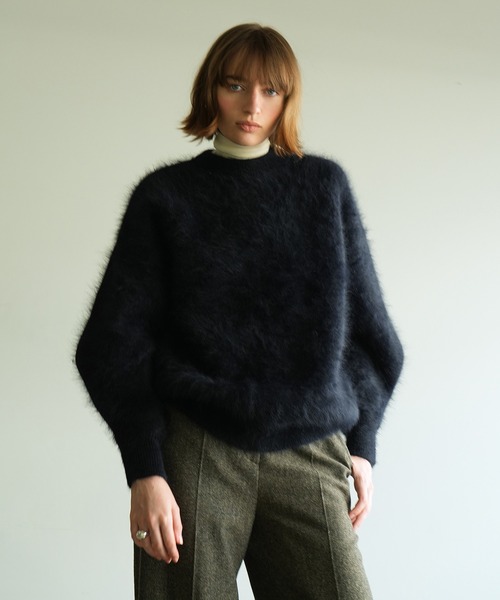 CLANE（クラネ）の「BULKY SLEEVE ANGORA KNIT TOPS（ニット/セーター
