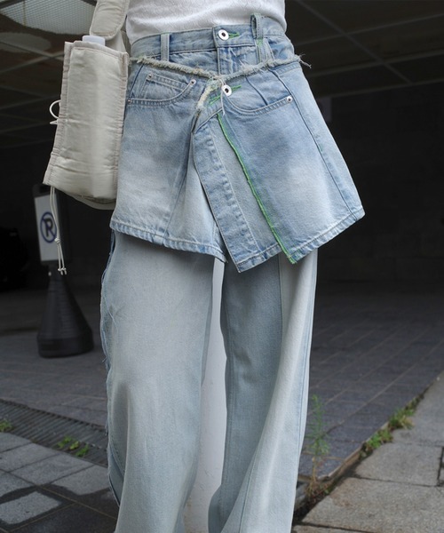 NEON STITCH REMAKE DENIM BELT（ベルト）｜Ameri（アメリ）の