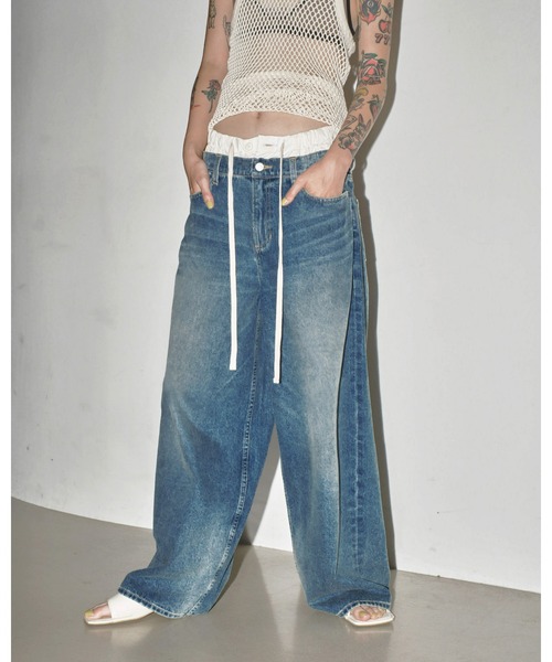 TODAYFUL（トゥデイフル）の「Layered Waist Denim（デニムパンツ
