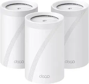 TP-Link Deco BE85 BE22000 Tri-Band Mesh Wi-Fi 7 System (3-Pack