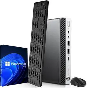 Refurbished: HP EliteDesk 705 G4 Desktop Mini PC, Ryzen 5 Pro