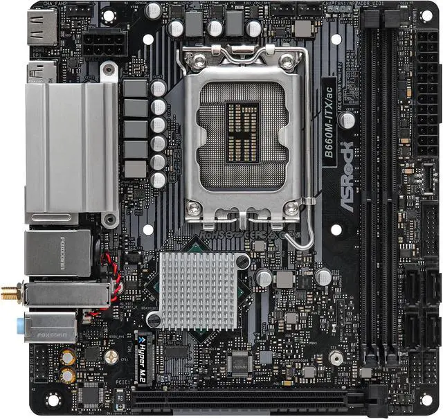 ASRock B660M-ITX/AC LGA 1700 Intel B660 SATA 6Gb/s DDR4 Mini ITX