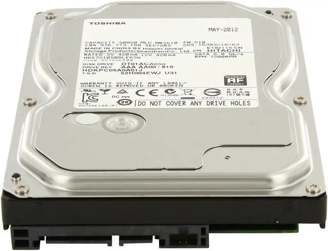 Toshiba DT01ACA050 500 GB Hard Drive 3.5