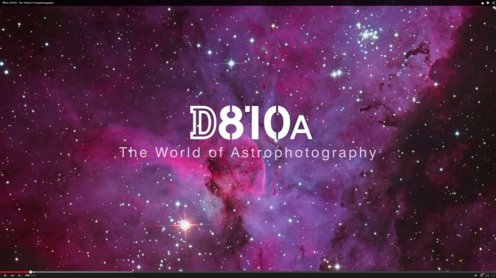 ニコン初の天体撮影専用カメラ『Nikon D810A』 の星空写真