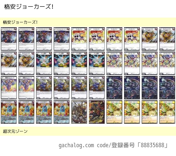 安くて強い！ゴールデンベストから作る初心者用デッキ！ジョーカーズ