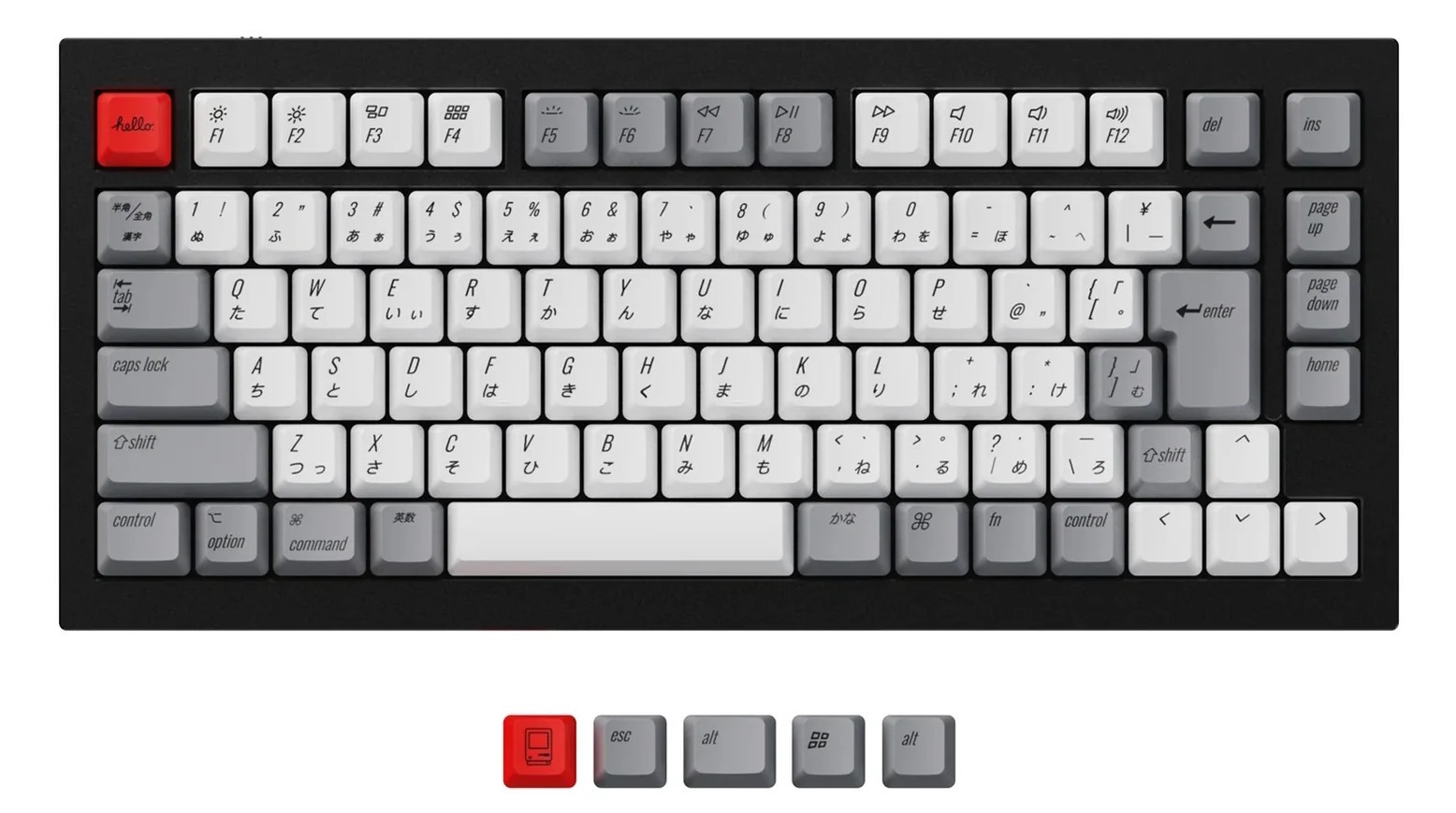 自作キーボード用の日本語配列 (JIS配列) キーキャップ (2023年4月時点