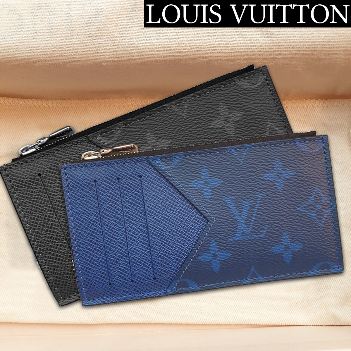 LOUIS VUITTON コインカード・ホルダー モノグラム・エクリプス (Louis