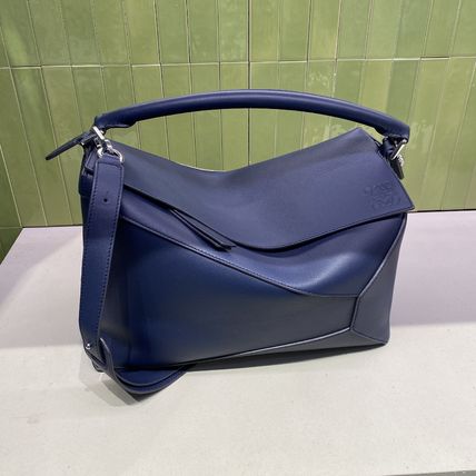 ネイビー（紺）系 LOEWE PUZZLE(ロエベ パズル) ショルダーバッグ