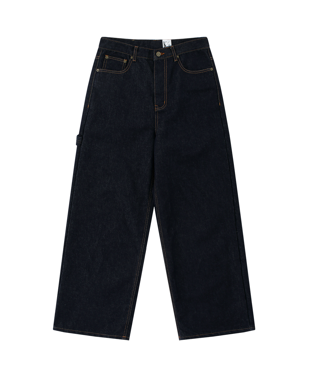 Kashiko☆韓国☆人気☆Embroied Nonfade Denim Pants 2色 (Kashiko