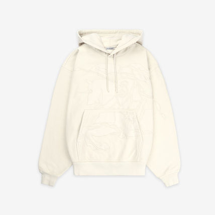 ホワイト（白）系 Burberry(バーバリー) パーカー・フーディ(メンズ