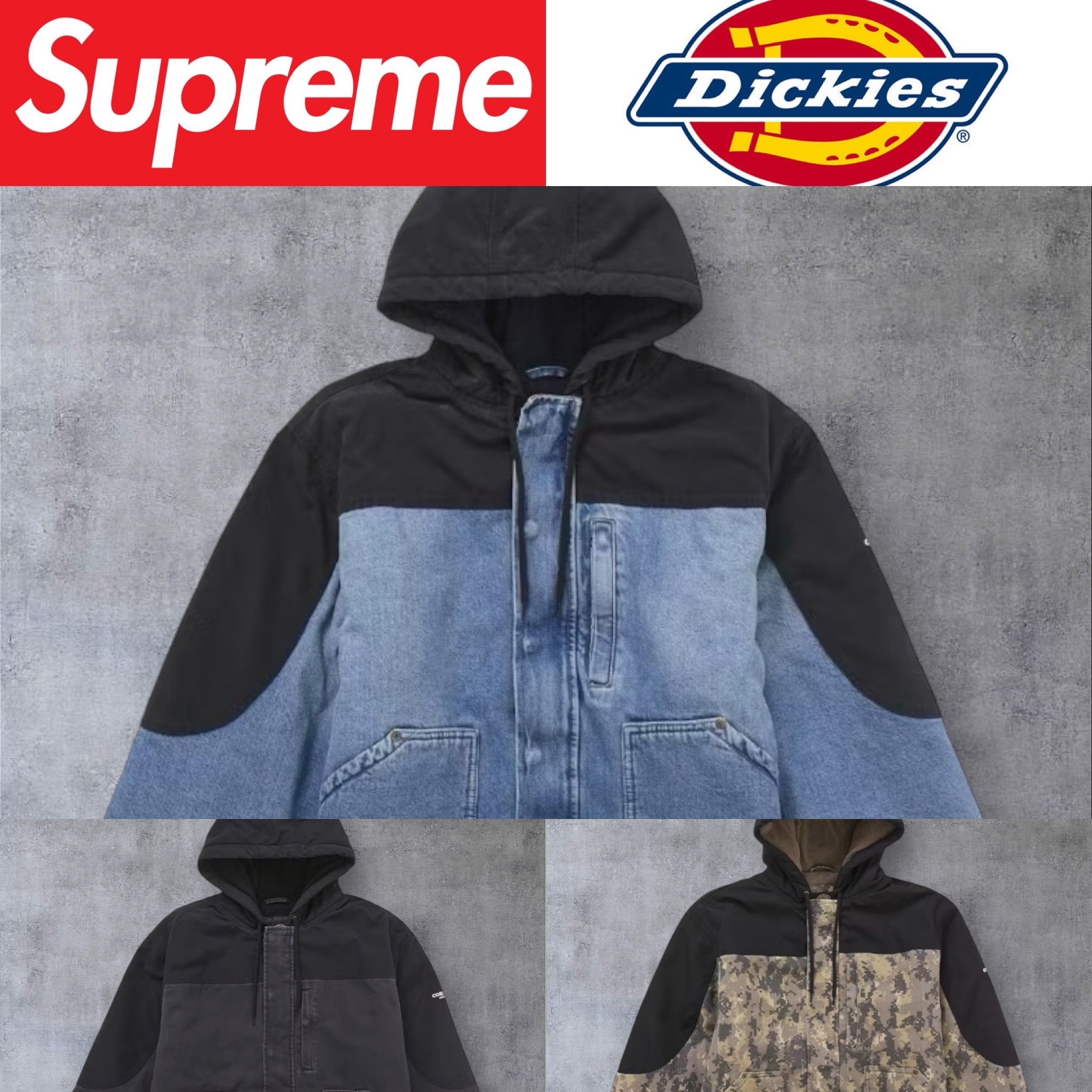 2025FW】Supreme Dickies Cordura Hooded Work Jacket (Supreme