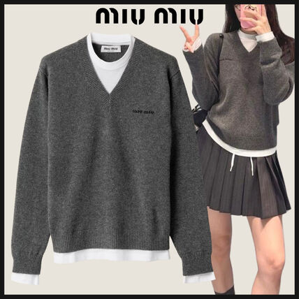 Vネック MiuMiu(ミュウミュウ) トップス(レディース) - ブランド通販の
