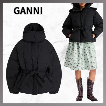 ウエスト ベルト Ganni(ガニー) ダウンジャケット・コート(レディース