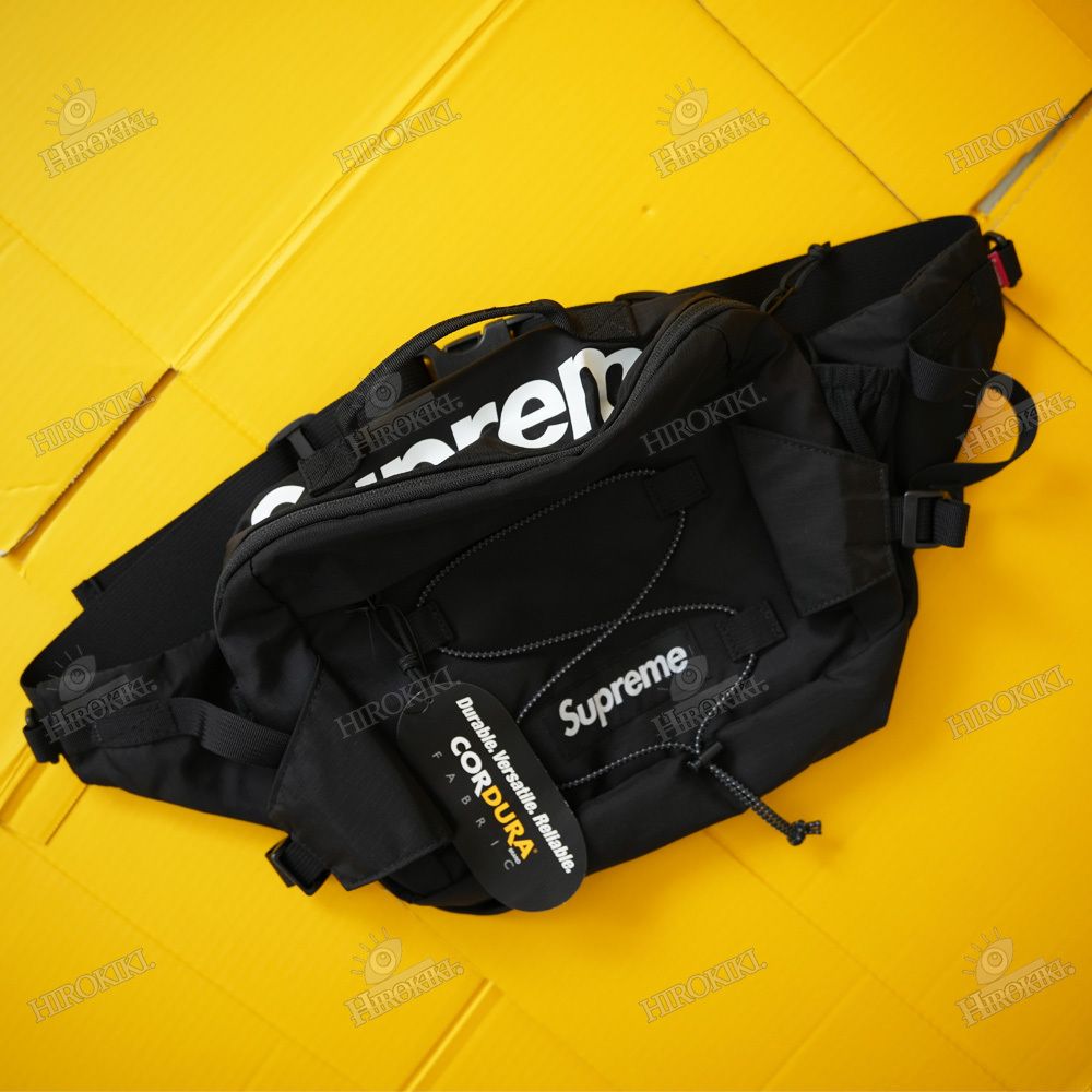 17SS☆Supreme Waist Bag Shoulder Hip Bag ウエストバッグ 黒