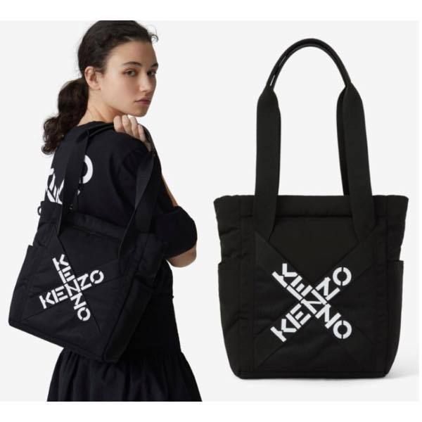 関税込】新作◇KENZO ケンゾー◇クロスロゴ トートバッグ (KENZO