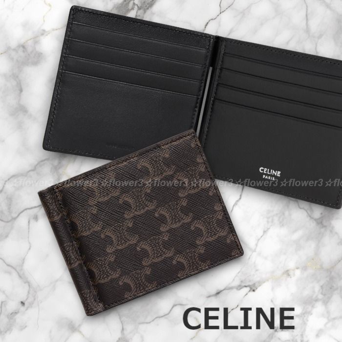 CELINE ビルクリップウォレット マネークリップ折財布 すぐ届く