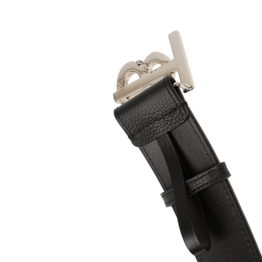 関税負担なし☆Burberry バーバリー TB ロゴ レザー ベルト (Burberry