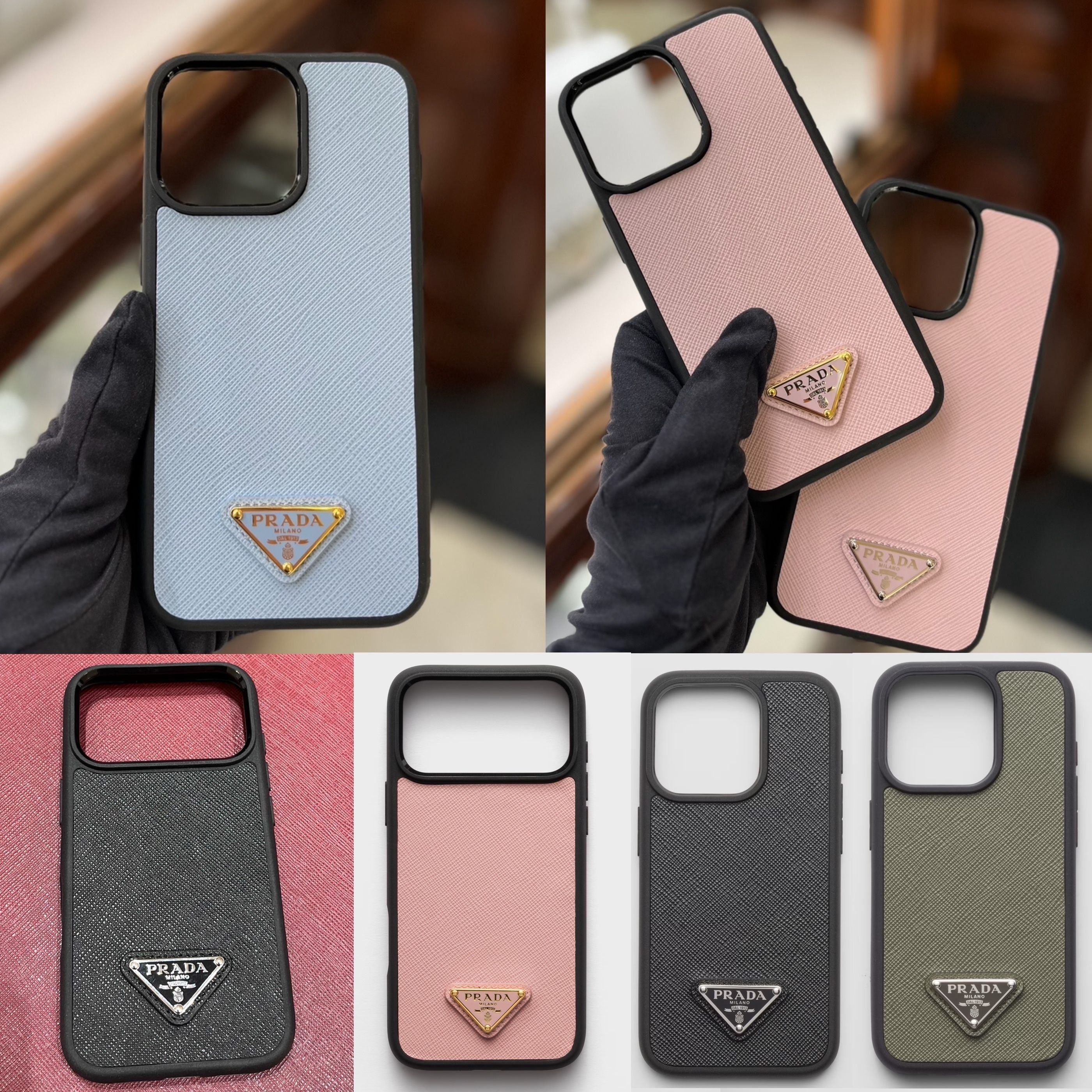 PRADA【入手困難】☆サフィアーノレザー☆ iPhoneケース☆ 全色 (PRADA
