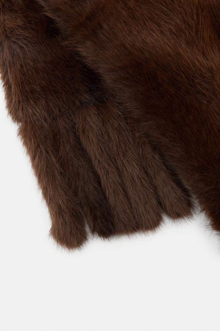 ZARA フェイクファー フリンジ付きストール 3920/817 (ZARA/スカーフ