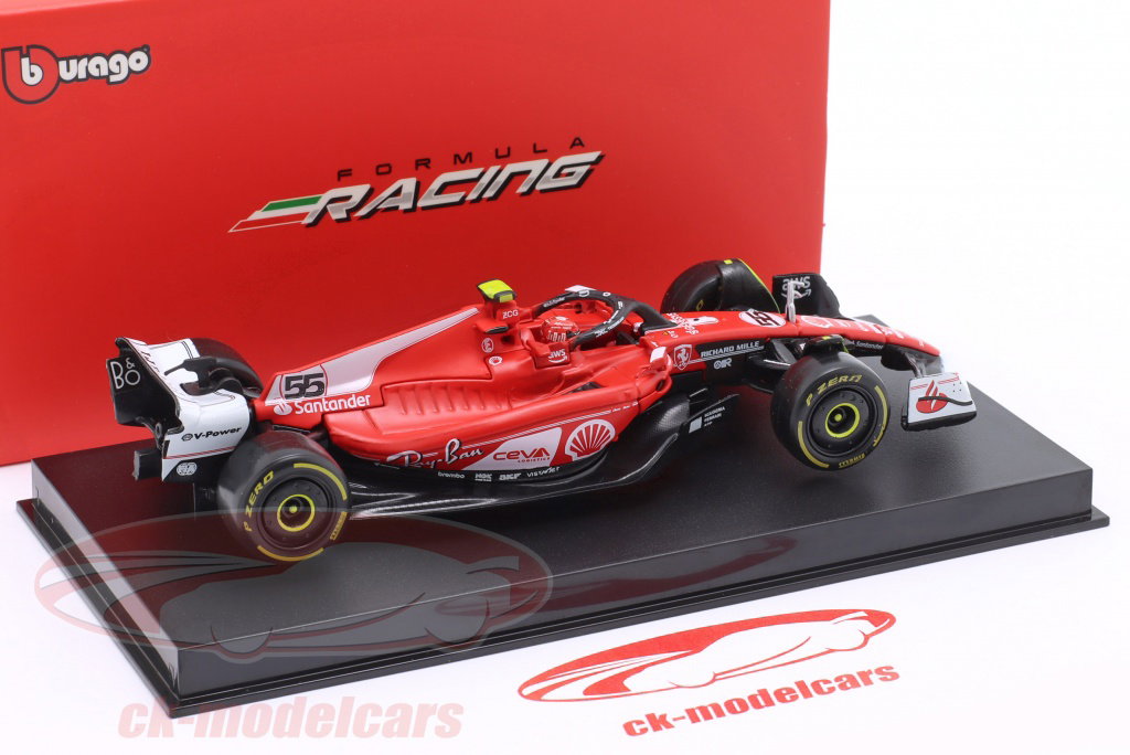 Bburago 1:43 Carlos Sainz jr. Ferrari SF23 #55 6th Las Vegas GP