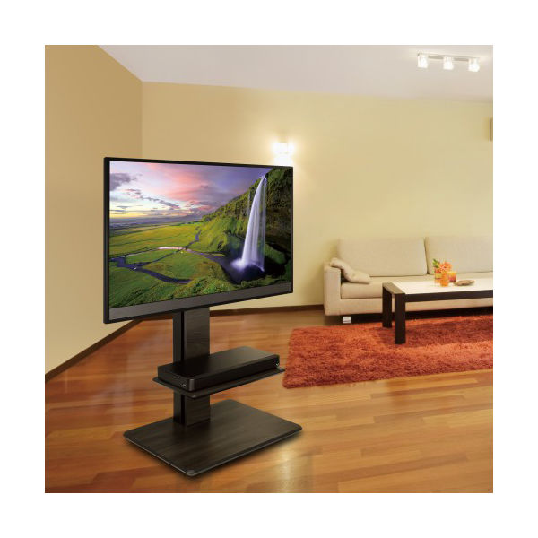 TIMEZ KFシリーズ テレビスタンド グレー木目 幅850×奥行420×高さ940