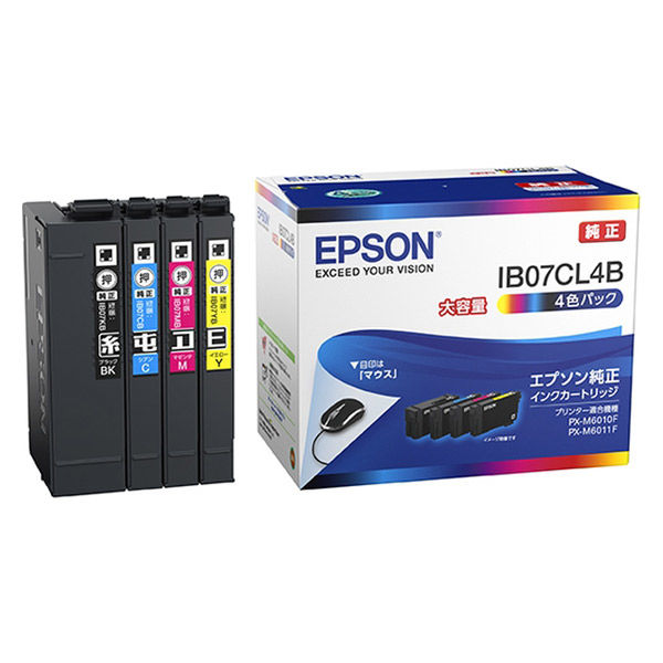 エプソン (EPSON) IB07CL4B(マウス) 純正インクカートリッジ 4色パック