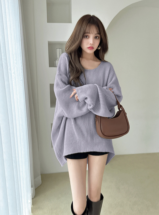 eLLa selectshopラウンドヘムニット